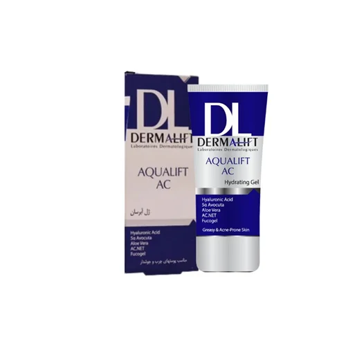 کرم ژل آبرسان درمالیفت مدل Aqualift مناسب پوست چرب حجم 50 میلی لیتر